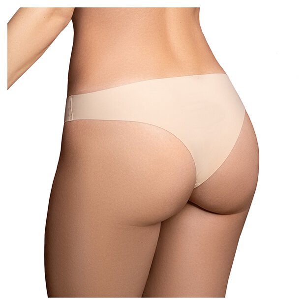 Bye Bra - Invisible Brazilian Nude + Black XXL