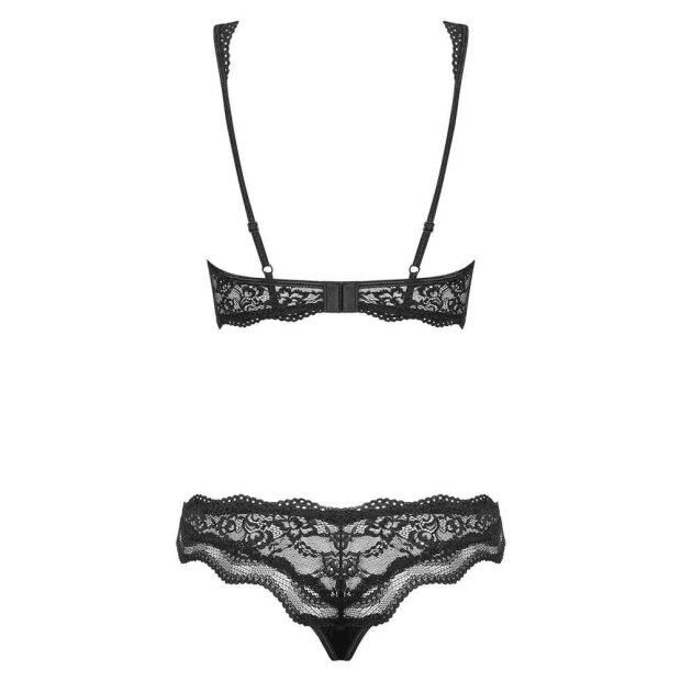 Obsessive Bra and Panty Set Black S - XL