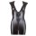 Wetlookkleid Zip S - XL