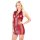 Kleid rot Wetlook mit Reißverschluss S - XL