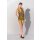 Bedrucktes Kleid mit Kringelmuster gelb S - XL