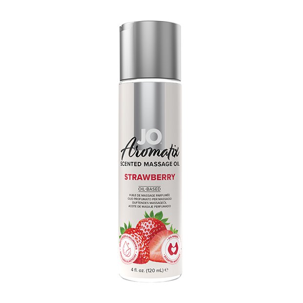 System Jo Aromatix Scented Massage Oil Strawberry 120 ml