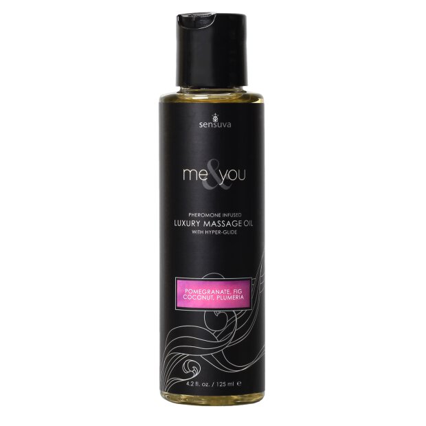 Sensuva - Me & You Pomegranate, Fig, Coconut & Plumeria Massage Oil 125 ml