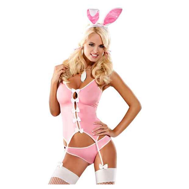 Obsessive Bunny Suit Costume Pink S - XL