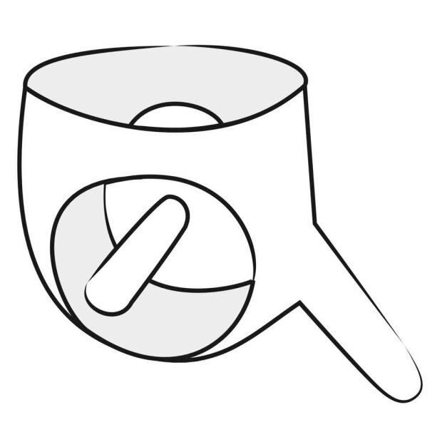 Latex-Pants mit Penishülle und Analkondom schwarz S - XL