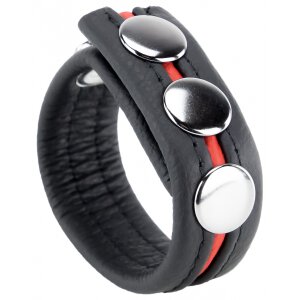Leather Cockring Red