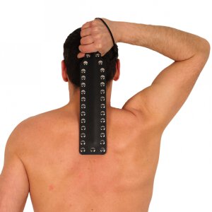 Paddle en cuir - 37 rivets métalliques - 38cm X...