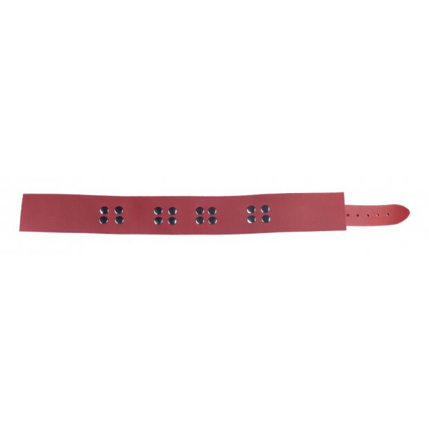 Ultra Red Leather Necklace