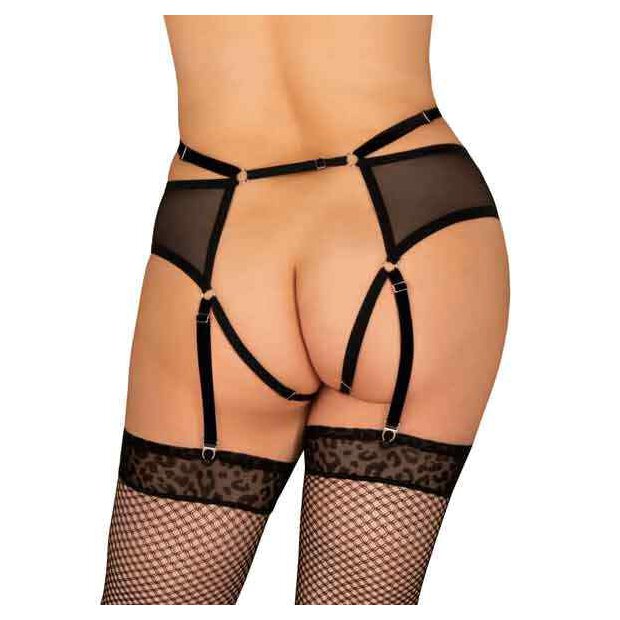 Obsessive Jagueria Garter Belt Black  4XL - 7XL