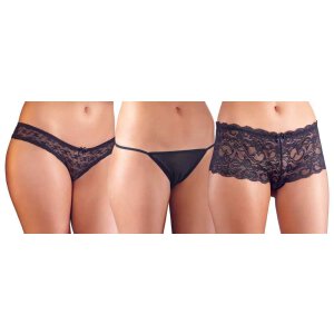 Slip Set schwarz S - XL