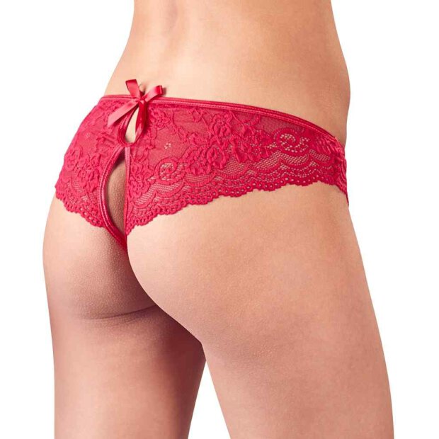 Slip Spitze ouvert rot S - XL