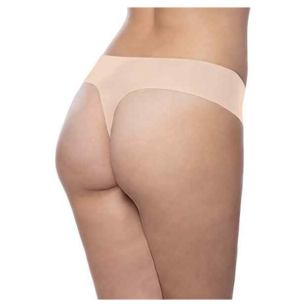 Bye Bra Invisible Thong (Nude & Black 2-Pack) S - XL
