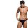 Microfiber Thong Black S/M - L/XL
