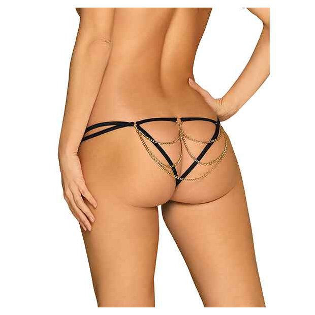 Obsessive Pantheria Thong Black S - XL