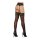 Sheer thigh highs w lace top black One Size - Queen Size