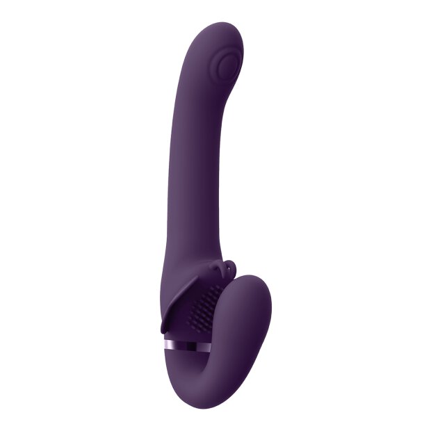 Satu - Pulse-Wave & Vibrating Strapless Strap-On - Purple