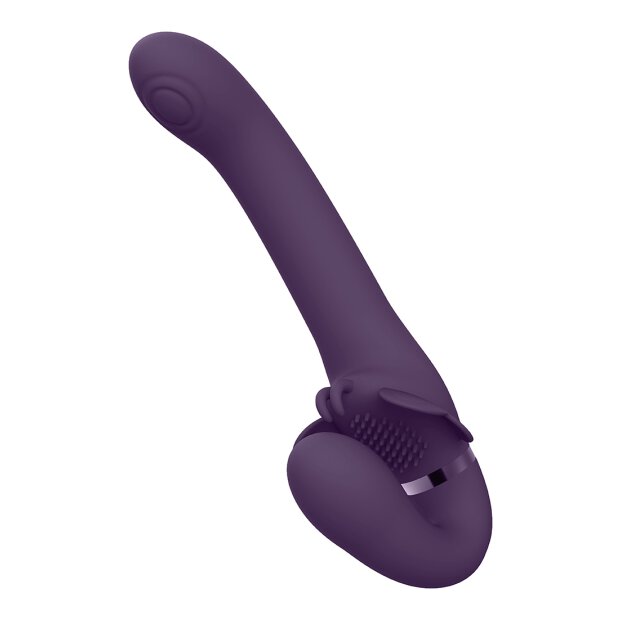 Satu - Pulse-Wave & Vibrating Strapless Strap-On - Purple