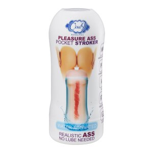 Pleasure Anal Pocket Stroker Water Activated - Light