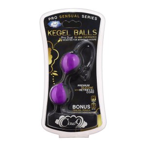 Pro Sensual 35 mm Kegel Ball - Black & Purple
