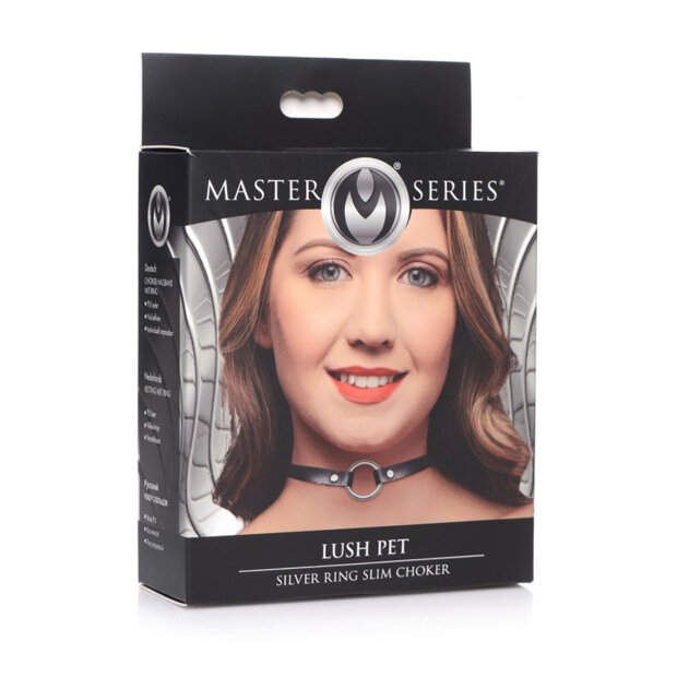 Lush Pet Ring Slim Choker - Silver