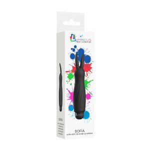 Sofia - ABS Bullet With Silicone Sleeve - 10-Speeds - Black
