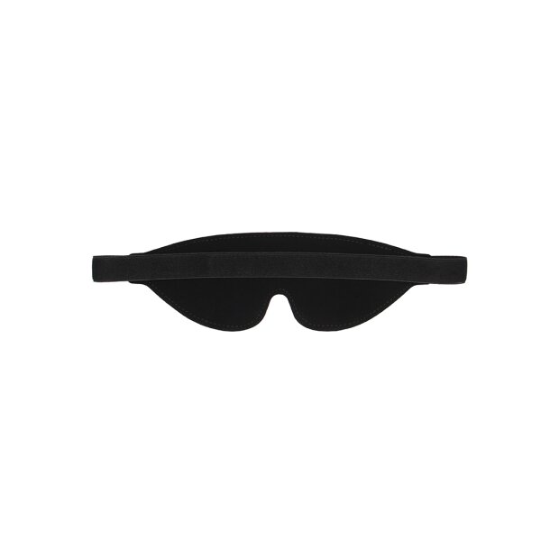 Bonded Leather Eye-Mask "Ouch" - With Elastic Straps