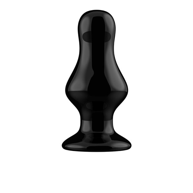 Missy - Glass Vibrator - With Suction Cup and Remote - Rechargeable - 10 Speed - Black