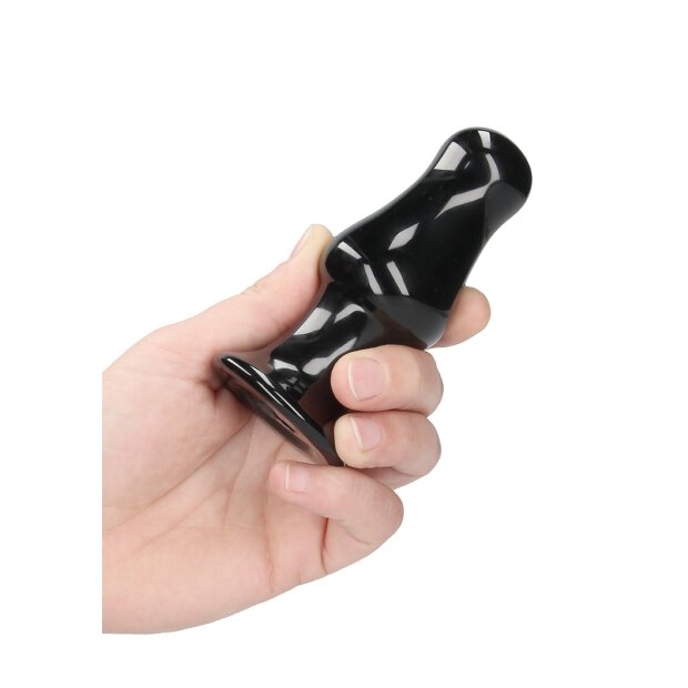 Missy - Glass Vibrator - With Suction Cup and Remote - Rechargeable - 10 Speed - Black