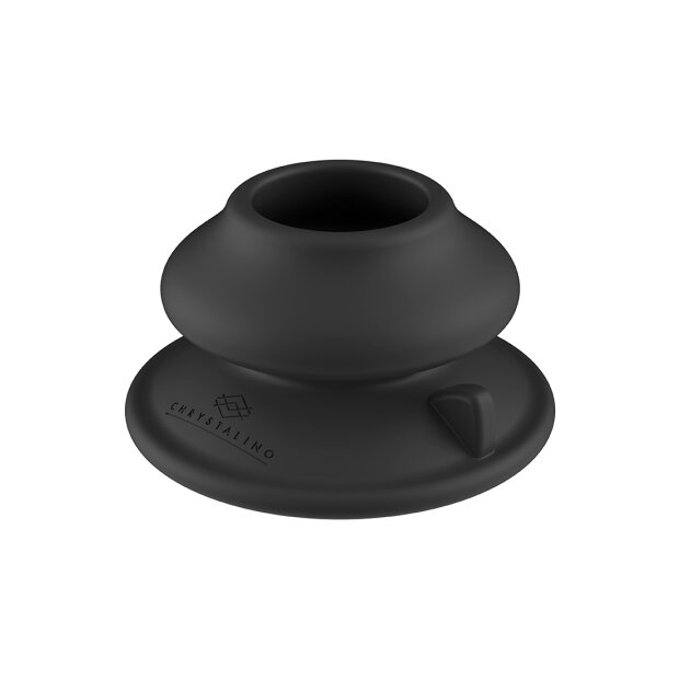 Prickly - Glass Vibrator - With Suction Cup and Remote - Rechargeable - 10 Speed - Black