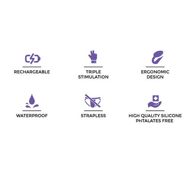 Strap-On-Me Vibrating Bendable Strap-On L Purple