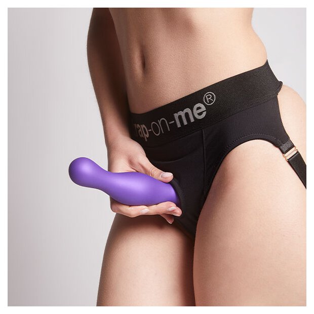 Strap-On-Me Dildo Plug Curvy Metallic Purple S