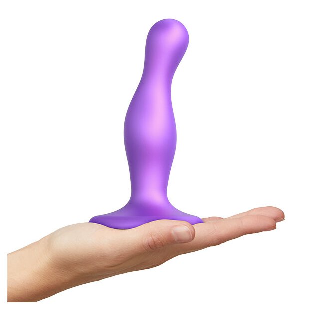 Strap-On-Me Dildo Plug Curvy Metallic Purple L