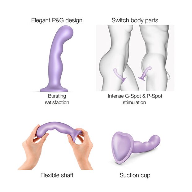 Strap-On-Me Dildo Plug P&G Metallic Lilac M