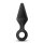 Anal Adventures Platinum Silicone Loop Plug Large Black - 3,8 cm