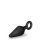 Anal Adventures Platinum Silicone Loop Plug Large Black - 3,8 cm