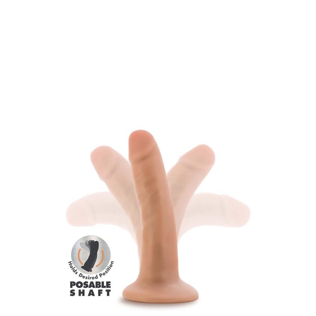 Dr. Skin Plus 5 Inch Posable Dildo Vanilla - 13,9 cm