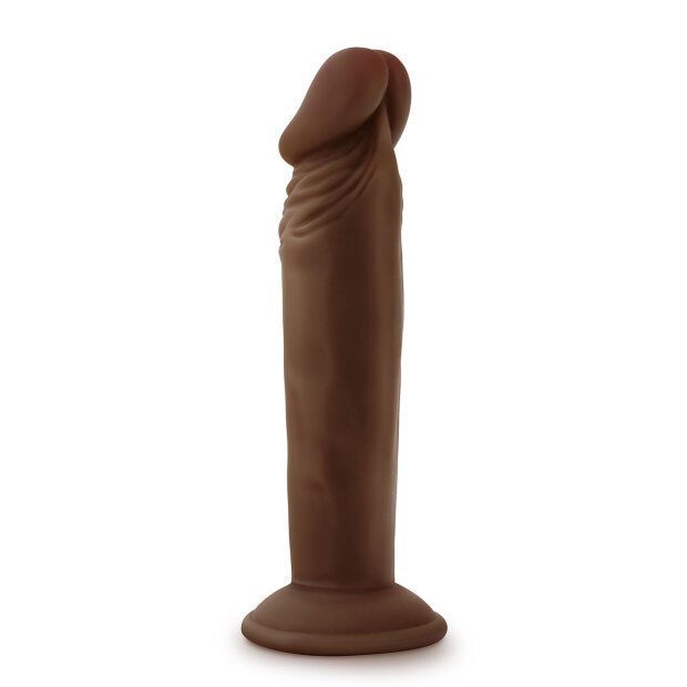 Dr. Skin Plus 6 Inch Posable Dildo Chocolate - 16,5 cm