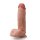 Dr. Skin Plus  7 Inch Posable Dildo With Balls  Mocha - 17,7 cm