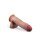 Dr. Skin Plus  7 Inch Posable Dildo With Balls  Mocha - 17,7 cm