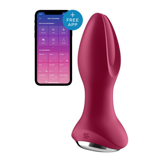 Satisfyer Rotator Plug 2+ Fuchsia - 3,6 cm