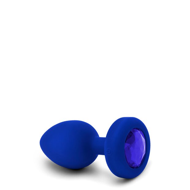 B-Vibe Vibrating Jewel Plug L/Xl Navy - 4,5 cm