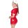 Lack Krankenschwester rot S  - 2XL