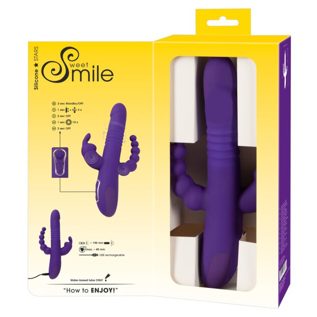 Sweet Smile Triple Thrusting Vibrator