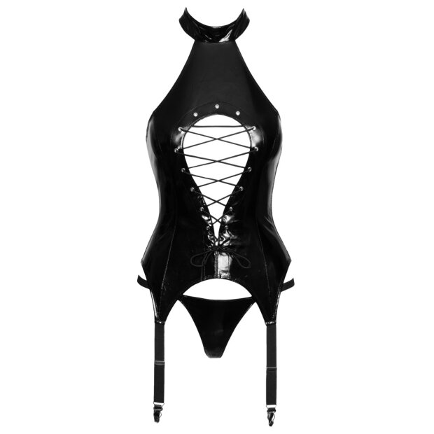 Vinyl suspender shirt S