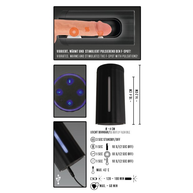 Rebel Masturbator with 3 functions