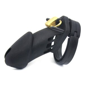 CB-6000 Silicone Male Chastity Cage Black