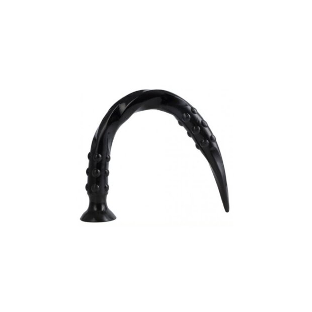 Dildo Pointed Twist M 50 x 4 cm Black