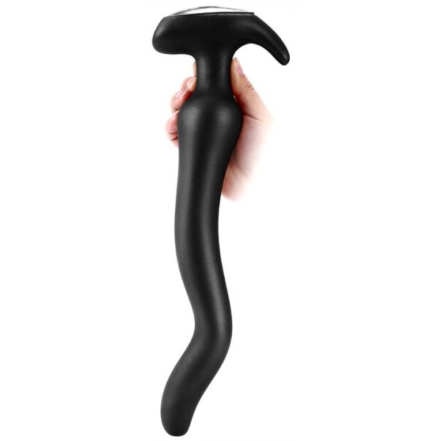 Long plug Noth Curve S 25 x 4 cm Black
