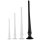 Long Tail PVC Butt Plug With Scale Black  XL 60 x 6,5cm