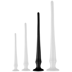 Long Tail PVC Butt Plug With Scale Black L  50 x 5,0cm